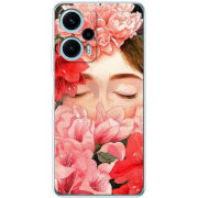 Чехол BoxFace Poco F5 Girl in Flowers