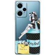 Прозрачный чехол BoxFace Poco F5 City Girl