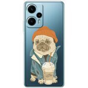 Прозрачный чехол BoxFace Poco F5 Dog Coffeeman