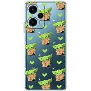 Прозрачный чехол BoxFace Poco F5 Pattern Baby Yoda