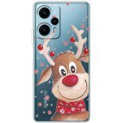 Прозрачный чехол BoxFace Poco F5 Winter Deer