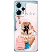 Прозрачный чехол BoxFace Poco F5 Travel Girl