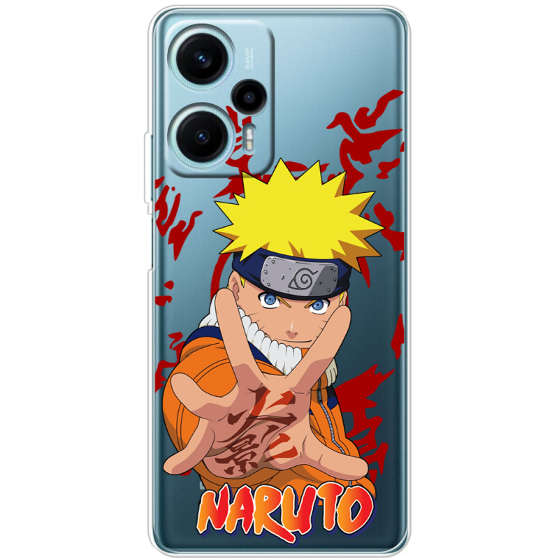 Прозрачный чехол BoxFace Poco F5 Naruto