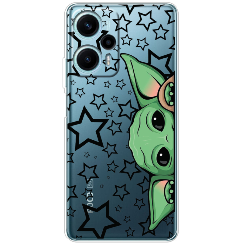 Прозрачный чехол BoxFace Poco F5 Baby Yoda