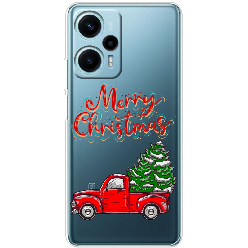 Прозрачный чехол BoxFace Poco F5 Holiday Car