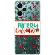 Прозрачный чехол BoxFace Poco F5 Vintage Christmas Pattern