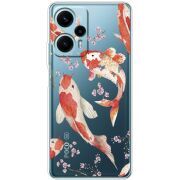 Прозрачный чехол BoxFace Poco F5 Japanese Koi Fish