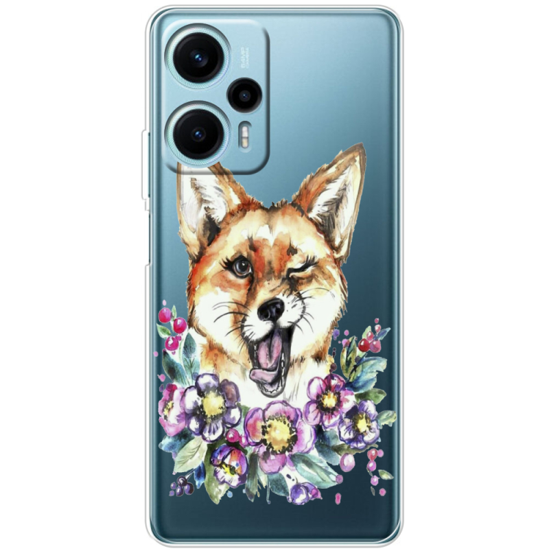 Прозрачный чехол BoxFace Poco F5 Winking Fox