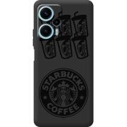 Черный чехол BoxFace Poco F5 Black Coffee