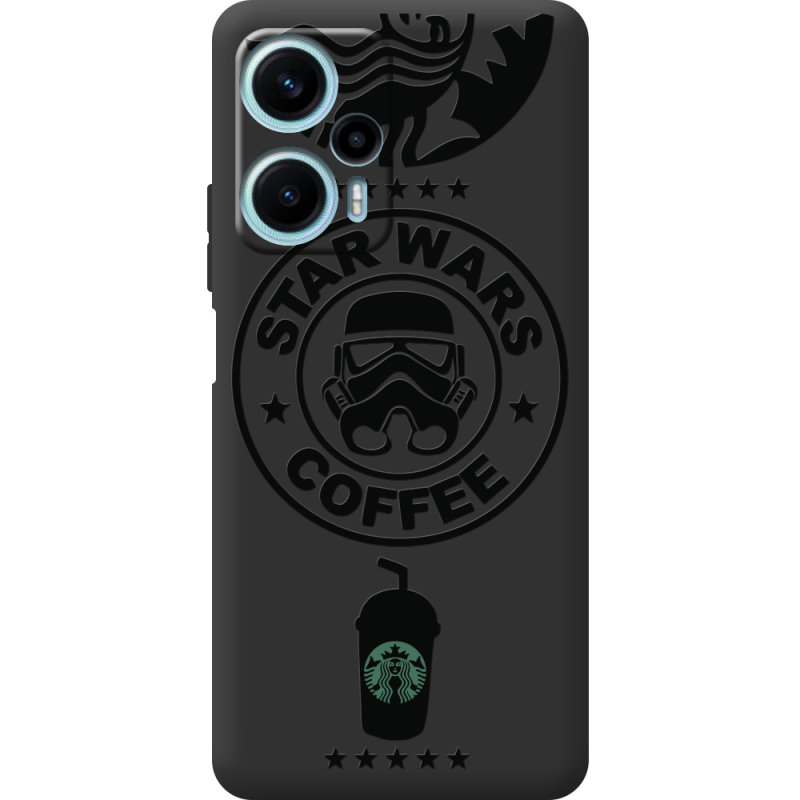 Черный чехол BoxFace Poco F5 Dark Coffee