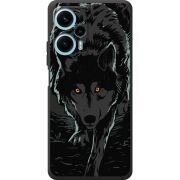 Черный чехол BoxFace Poco F5 Wolf