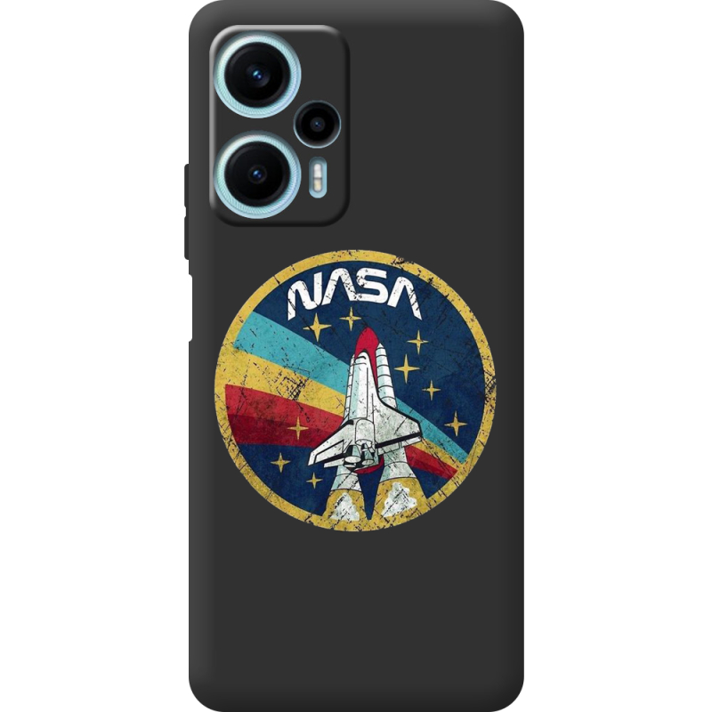 Черный чехол BoxFace Poco F5 NASA