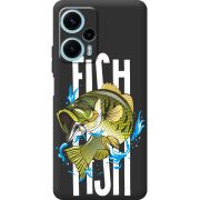 Черный чехол BoxFace Poco F5 Fish