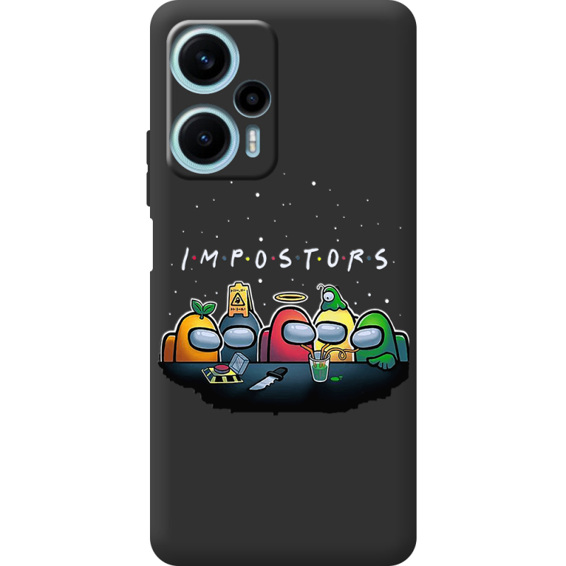 Черный чехол BoxFace Poco F5 Among Us Impostors