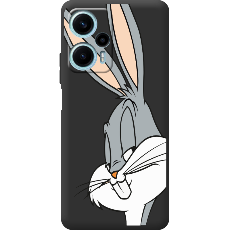 Черный чехол BoxFace Poco F5 Lucky Rabbit