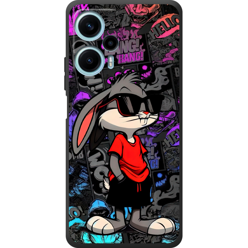 Черный чехол BoxFace Poco F5 Малий вухань