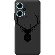 Черный чехол BoxFace Poco F5 Deer