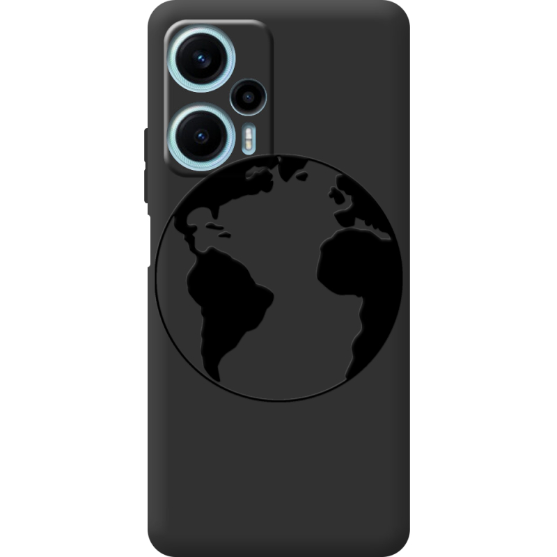 Черный чехол BoxFace Poco F5 Earth