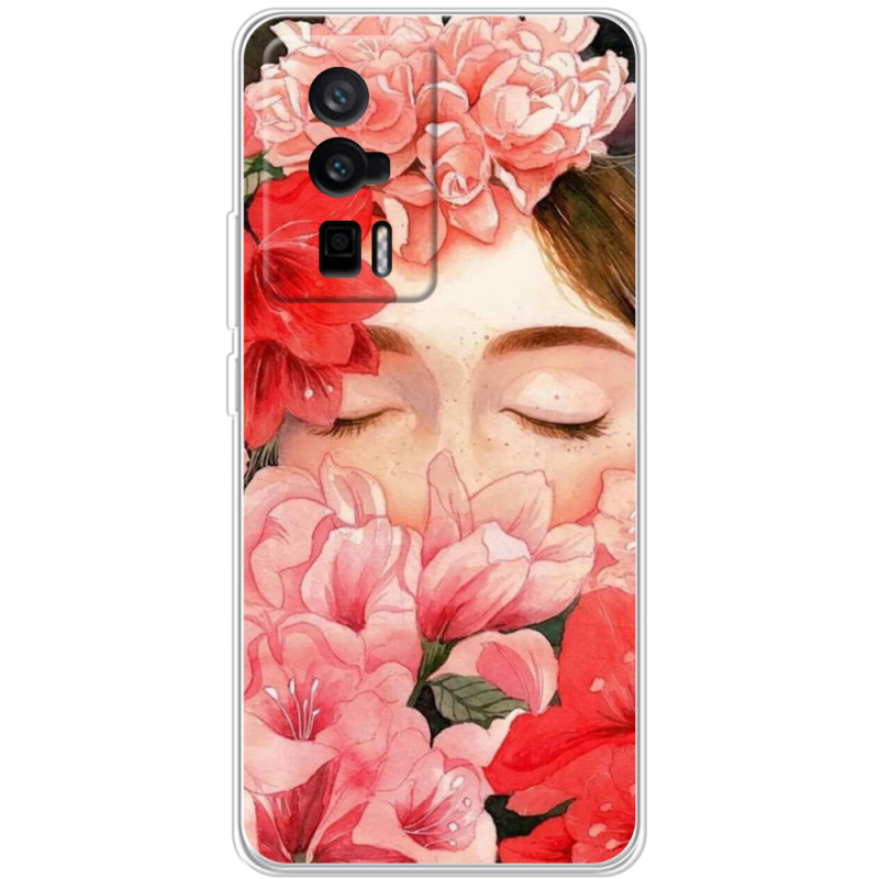 Чехол BoxFace Poco F5 Pro Girl in Flowers