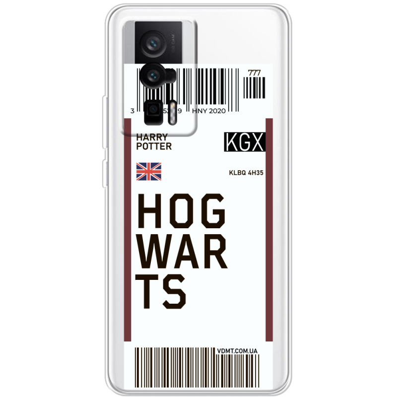 Прозрачный чехол BoxFace Poco F5 Pro Ticket Hogwarts