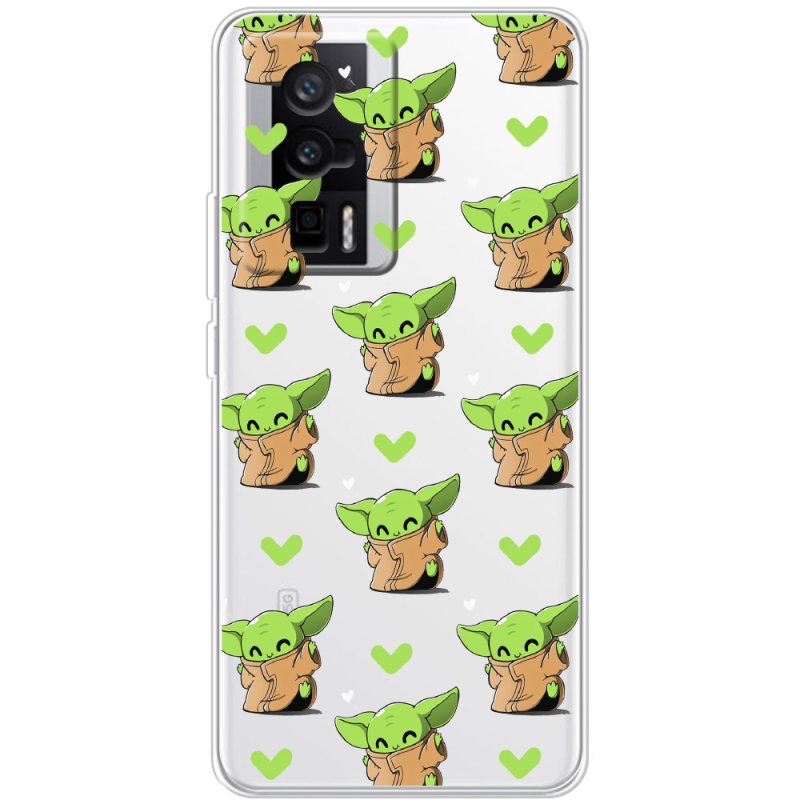 Прозрачный чехол BoxFace Poco F5 Pro Pattern Baby Yoda