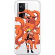 Прозрачный чехол BoxFace Poco F5 Pro Naruto and Kurama