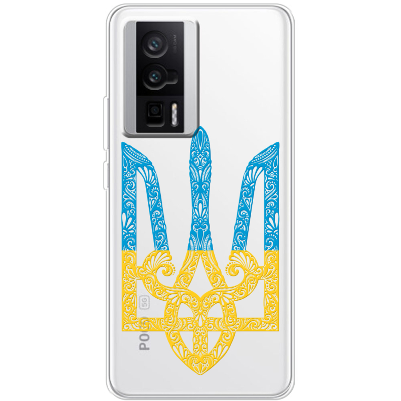 Прозрачный чехол BoxFace Poco F5 Pro Gold Trident