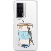 Прозрачный чехол BoxFace Poco F5 Pro Segull in Cofee Pool