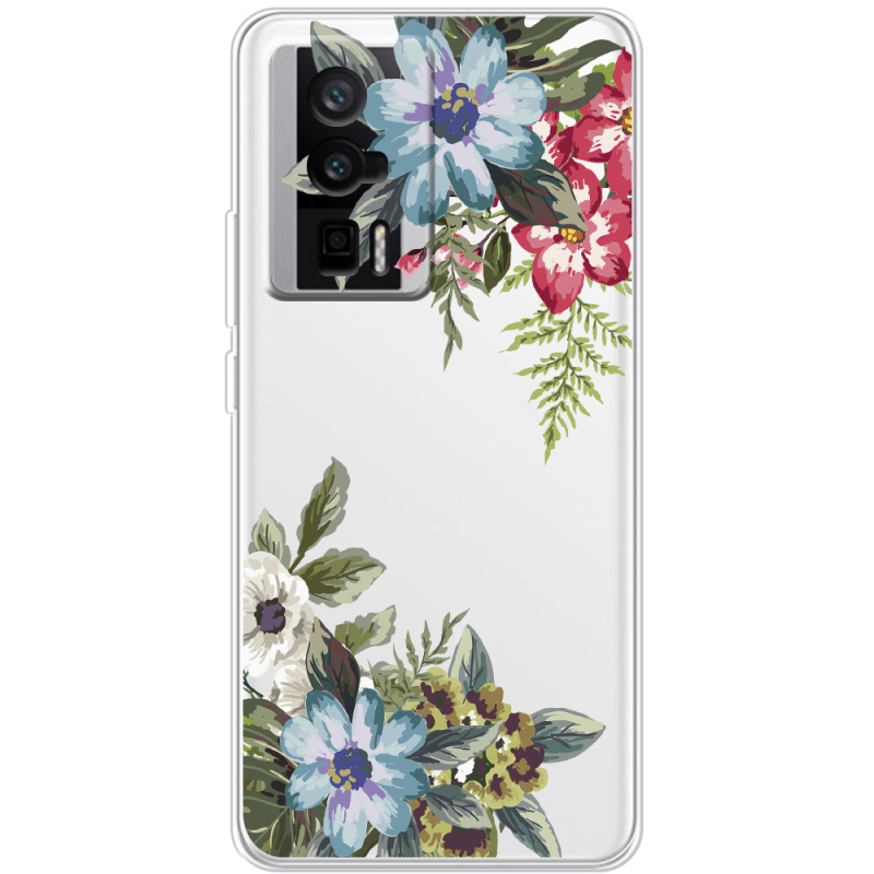 Прозрачный чехол BoxFace Poco F5 Pro Floral