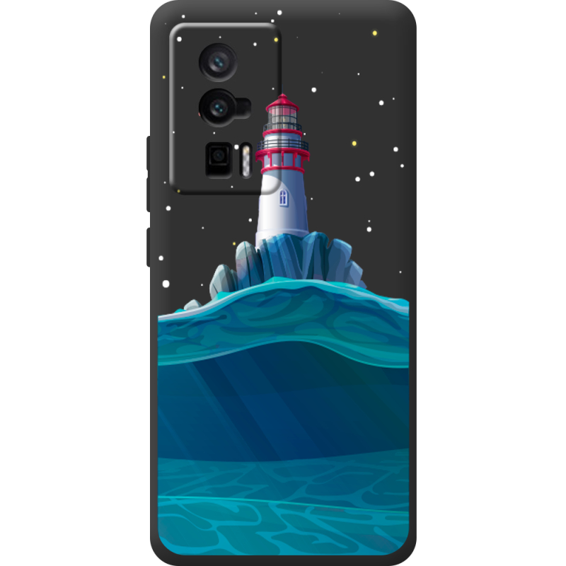 Черный чехол BoxFace Poco F5 Pro Lighthouse