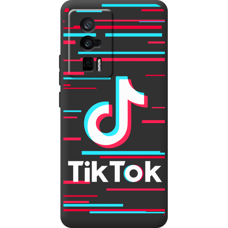 Черный чехол BoxFace Poco F5 Pro Tik Tok