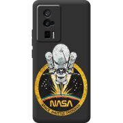 Черный чехол BoxFace Poco F5 Pro NASA Spaceship