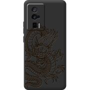 Черный чехол BoxFace Poco F5 Pro Chinese Dragon