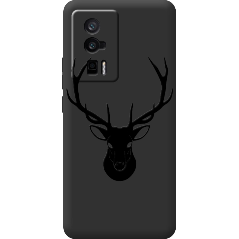 Черный чехол BoxFace Poco F5 Pro Deer