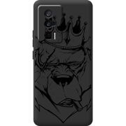 Черный чехол BoxFace Poco F5 Pro Bear King