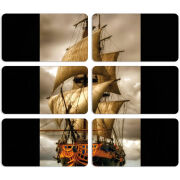 Магнитные фотопазлы 90 на 50 набор 6 штук 