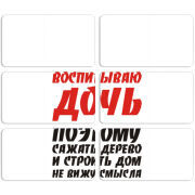 Магнитные фотопазлы 90 на 50 набор 6 штук 