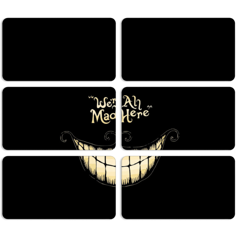 Магнитные фотопазлы 90 на 50 набор 6 штук 