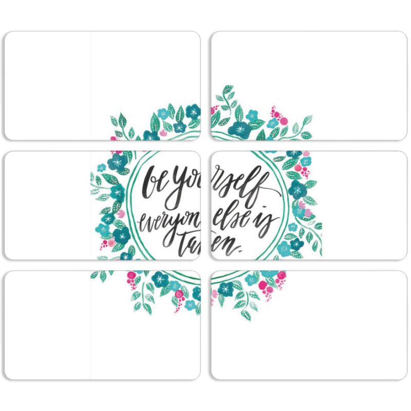 Магнитные фотопазлы 90 на 50 набор 6 штук 