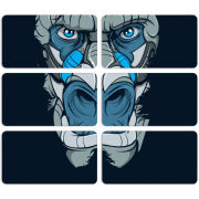 Магнитные фотопазлы 90 на 50 набор 6 штук 