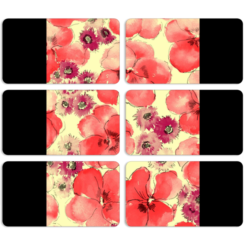 Магнитные фотопазлы 90 на 50 набор 6 штук 