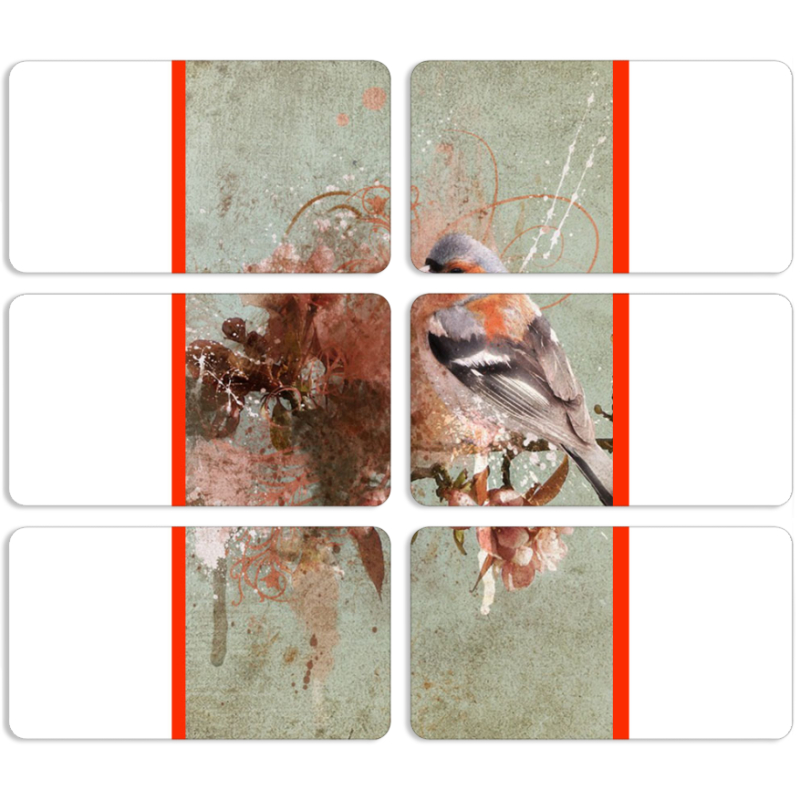 Магнитные фотопазлы 90 на 50 набор 6 штук 