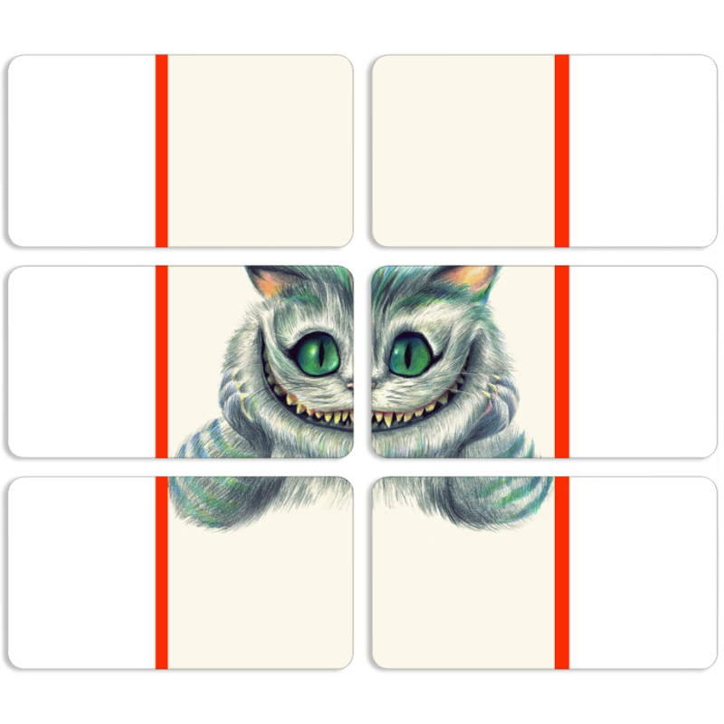 Магнитные фотопазлы 90 на 50 набор 6 штук 