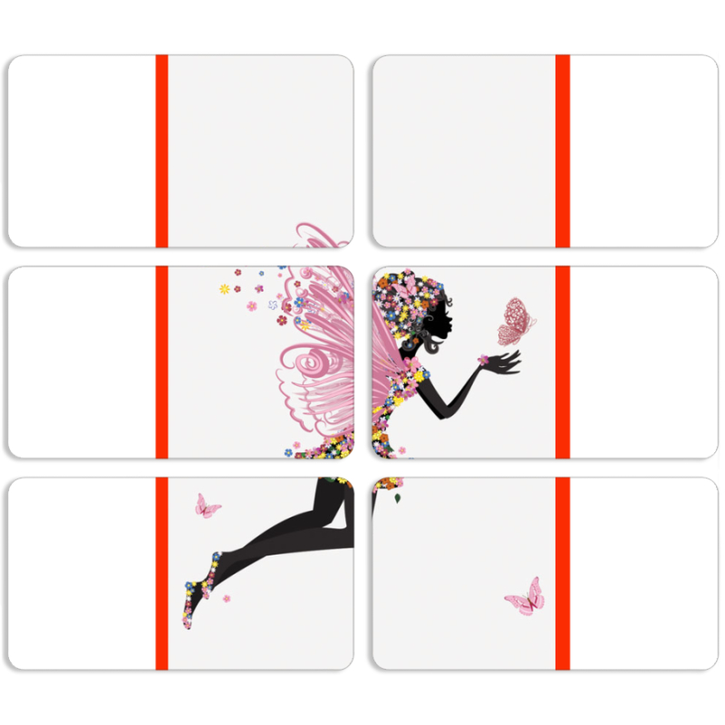 Магнитные фотопазлы 90 на 50 набор 6 штук 