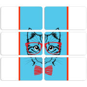 Магнитные фотопазлы 90 на 50 набор 6 штук 