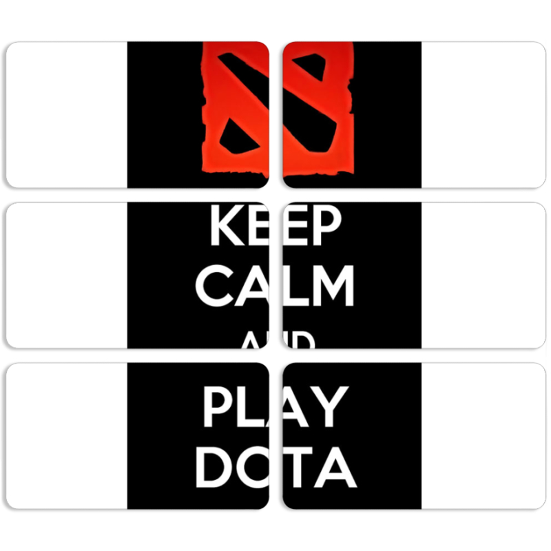 Магнитные фотопазлы 90 на 50 набор 6 штук 