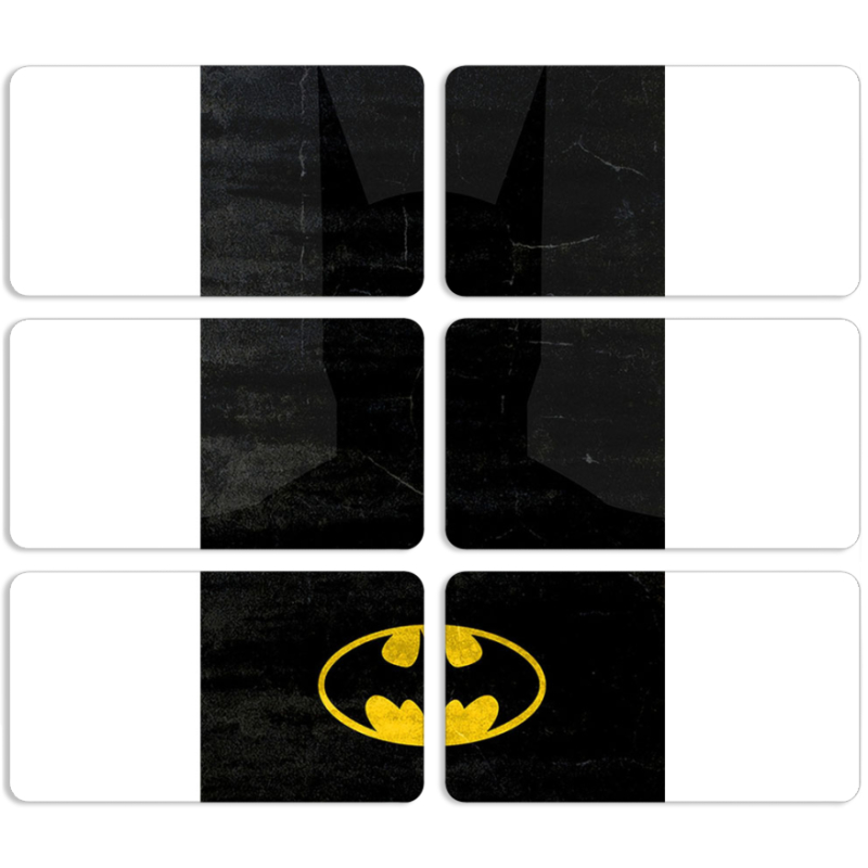 Магнитные фотопазлы 90 на 50 набор 6 штук 