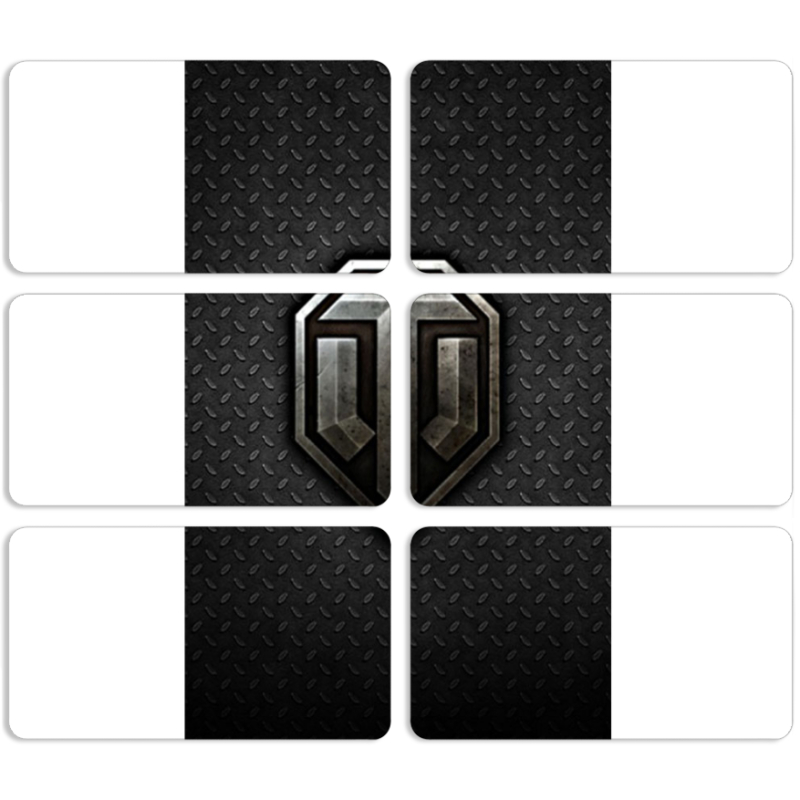 Магнитные фотопазлы 90 на 50 набор 6 штук 