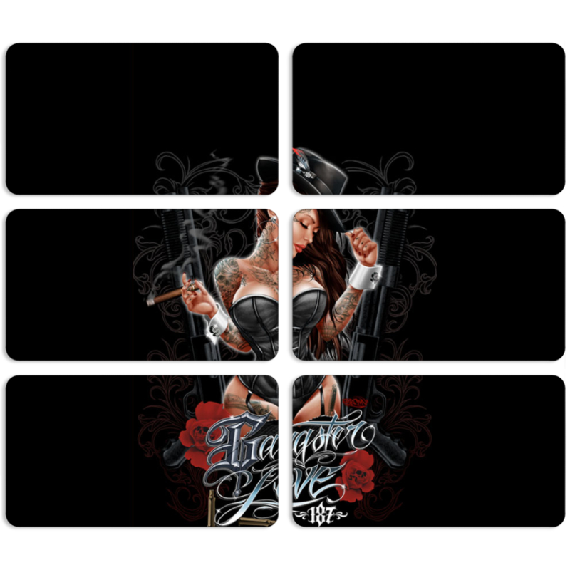 Магнитные фотопазлы 90 на 50 набор 6 штук 