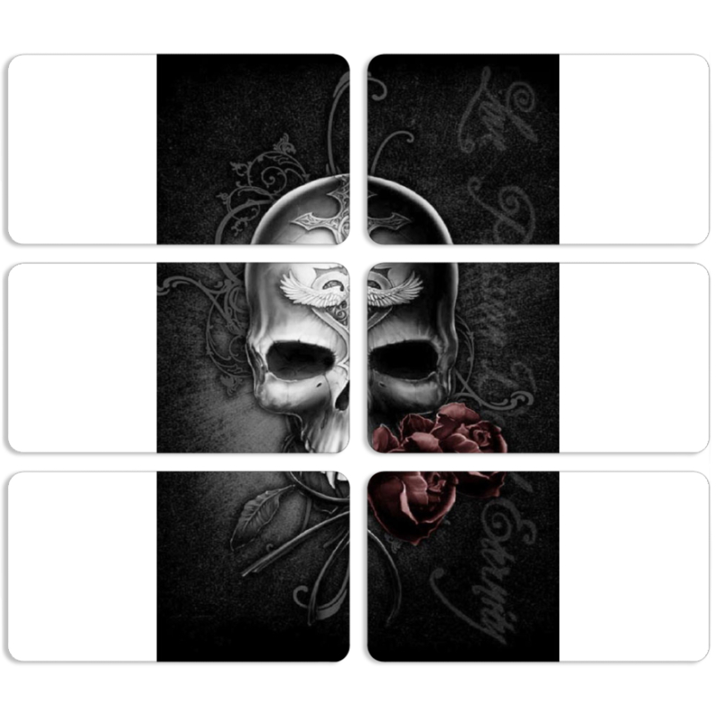 Магнитные фотопазлы 90 на 50 набор 6 штук 